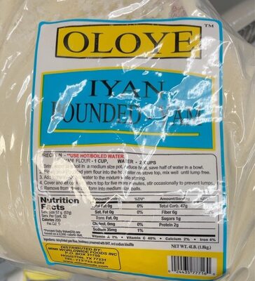 Oloye Iyan Pounded Yam 4lb